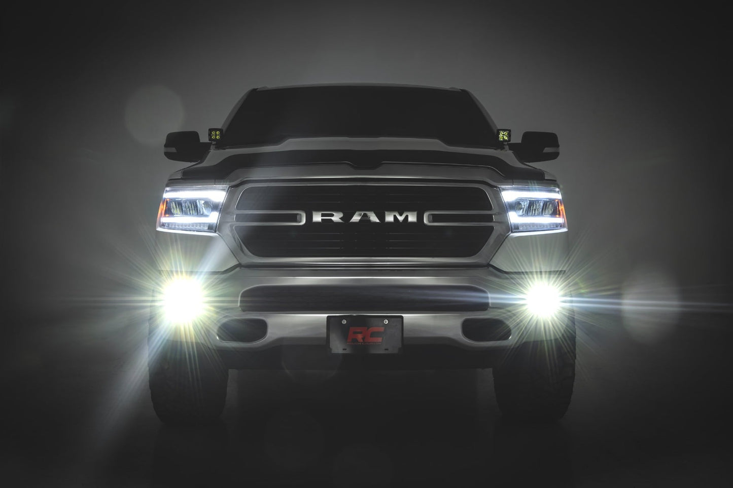 LED Fog Light Kit | 3.5 Inch Round Black Series | Amber DRL | Ram 1500 (2019-2024) - Image 3