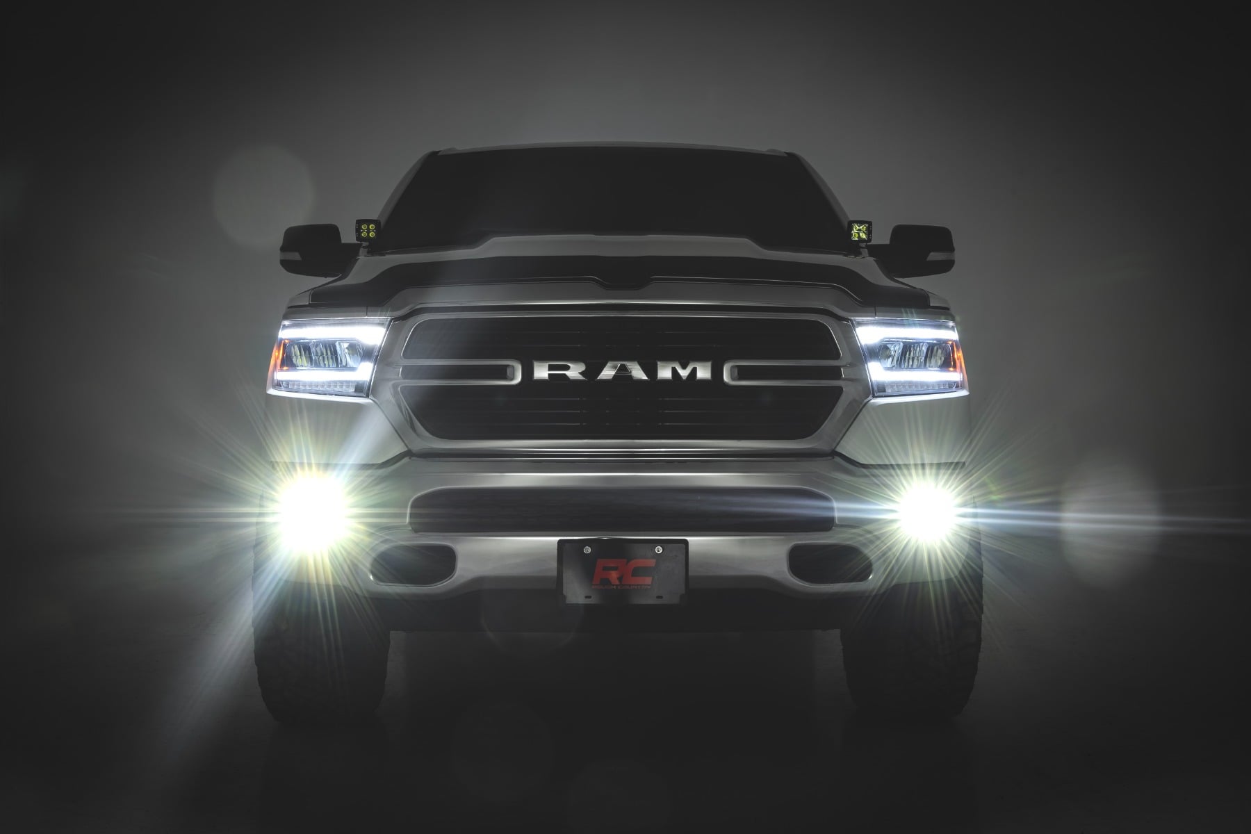 LED Fog Light Kit | 3.5 Inch Round Black Series | Amber DRL | Ram 1500 (2019-2024) - Image 3