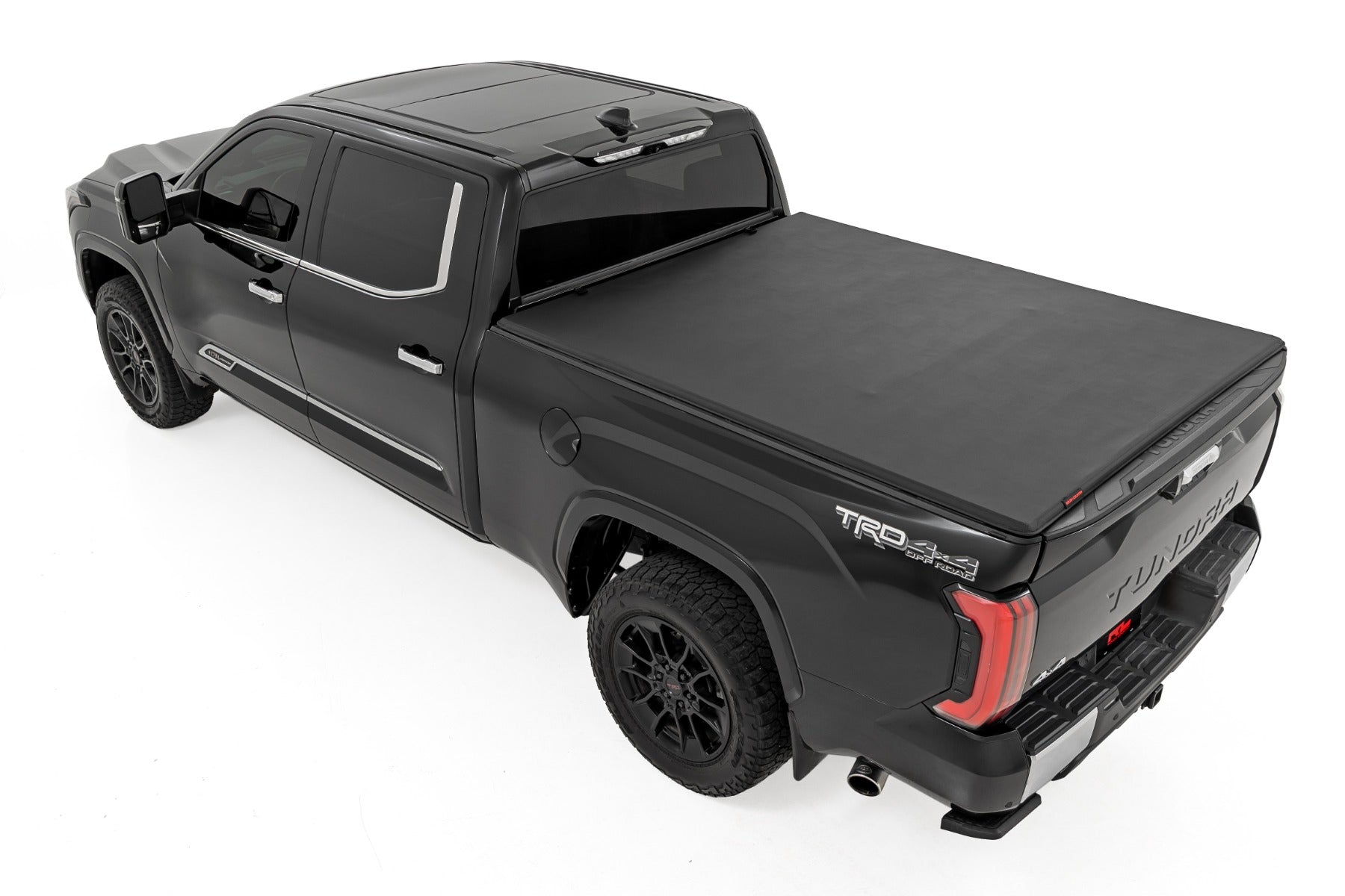 Soft Tri-Fold Bed Cover | With & W/O OE Rails | 6'7" Bed | Toyota Tundra (22-26) - Image 3