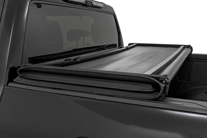 Soft Tri-Fold Bed Cover | With & W/O OE Rails | 6'7" Bed | Toyota Tundra (22-26) - Image 4