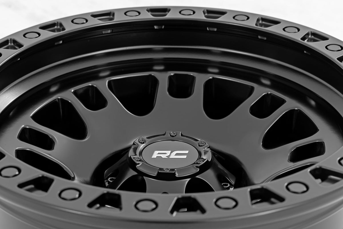 Rough Country 82 Series Wheel | One-Piece | Semi Gloss Black | 17x9 | 6x5.5 | -12mm - Image 6