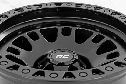 Rough Country 82 Series Wheel | One-Piece | Semi Gloss Black | 17x9 | 5x5 | -12mm - Image 6