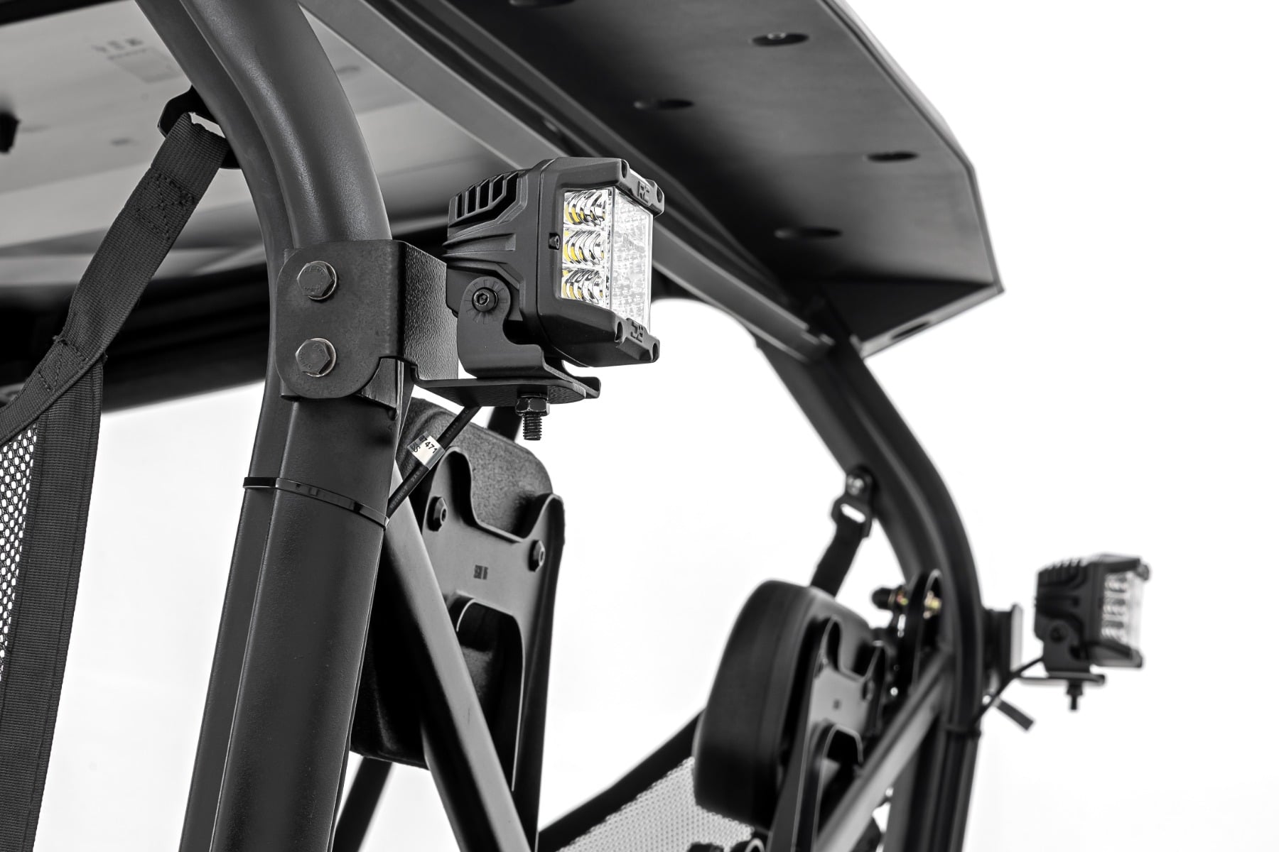 LED Light Kit | Rear Mount | 2" Black Pair | White DRL | Segway 570 F - Image 2