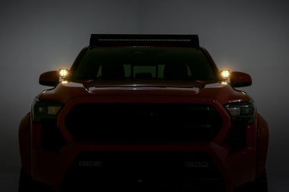 LED Light Kit | Ditch Mount | 2" Black Pair | Amber DRL | Toyota Tacoma (24-26) - Image 6