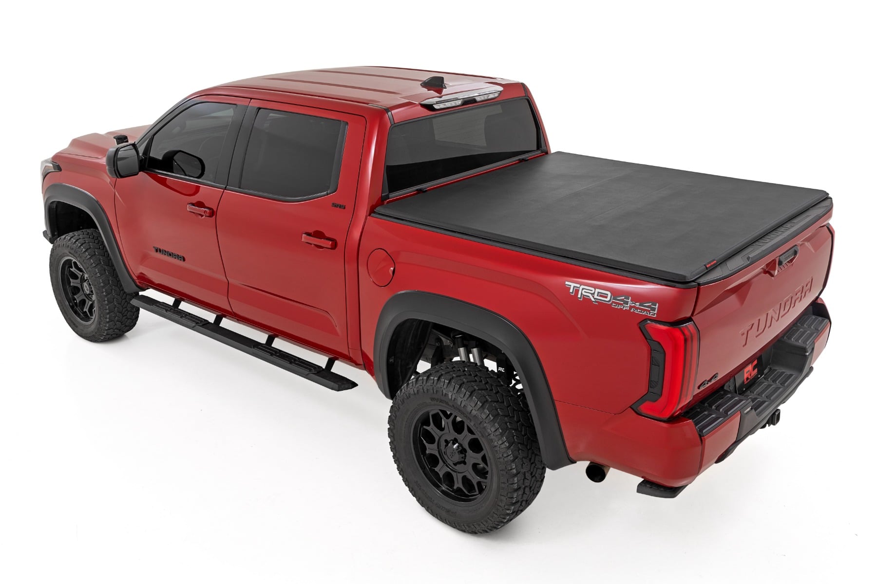 Soft Tri-Fold Bed Cover | 5'7" Bed | with and w/o OE Rail | Toyota Tundra (22-26) - Image 4