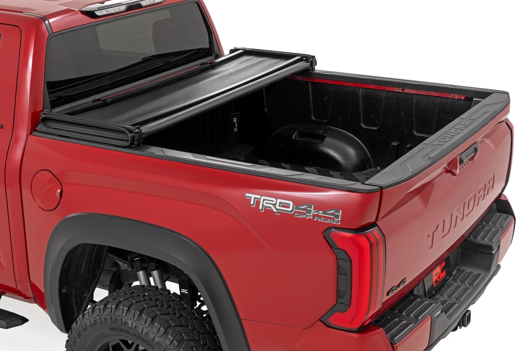 Soft Tri-Fold Bed Cover | 5'7" Bed | with and w/o OE Rail | Toyota Tundra (22-26) - Image 2