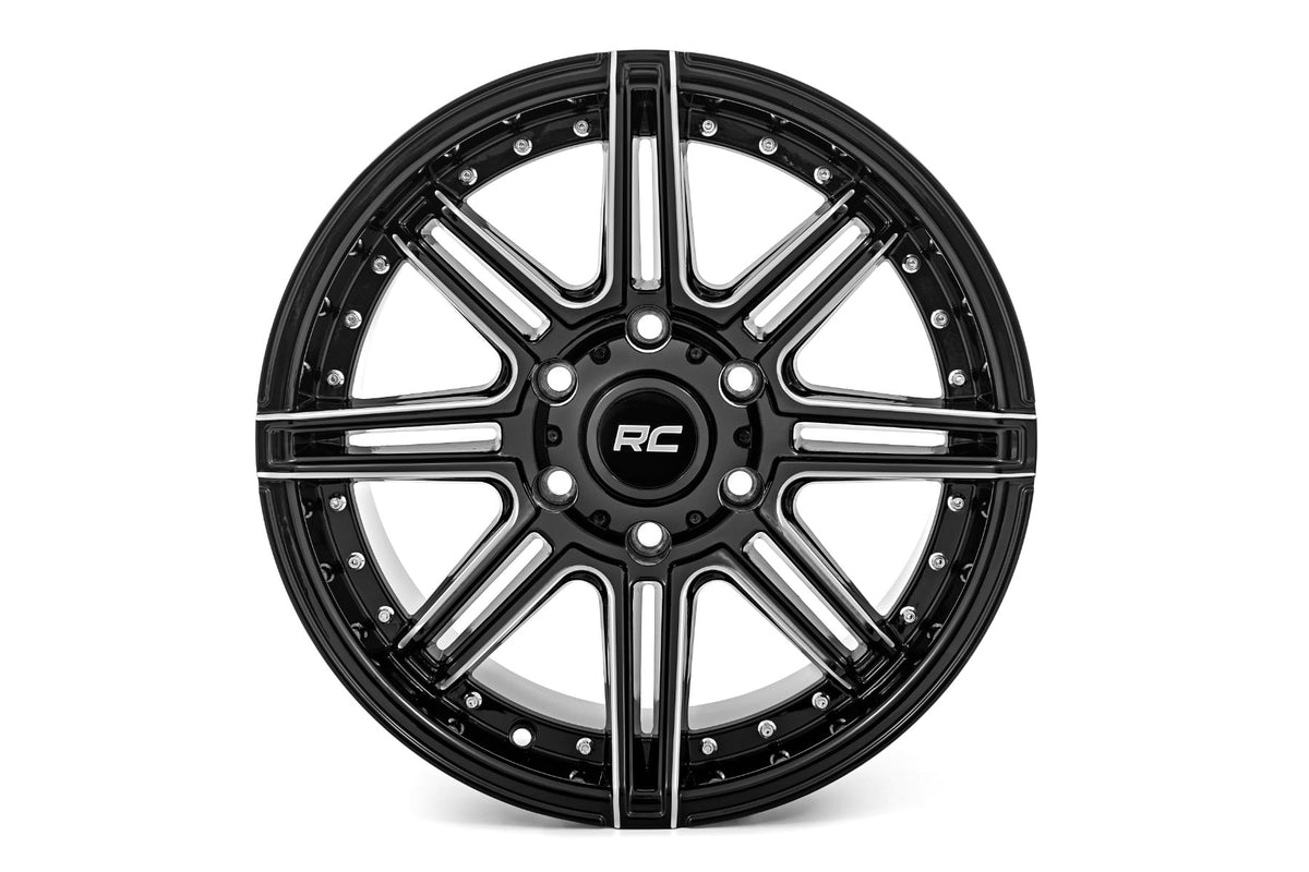Rough Country 88 Series Wheel | One-Piece | Gloss Black | 17x9 | 6x5.5 | +0mm - Image 2