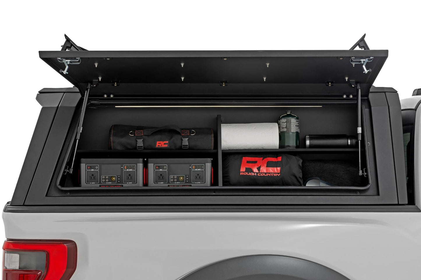 Bed Cap Side Shelf Storage Bin | Passengers Side | Multiple Makes & Models (Chevy/Ford/GMC/Ram) - Image 2