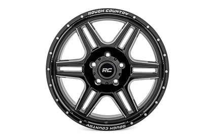 Rough Country 92 Series Wheel | Machined One-Piece | Gloss Black | 20x9 | 6x5.5 | +0mm - Image 4