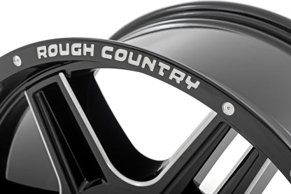 Rough Country 92 Series Wheel | Machined One-Piece | Gloss Black | 18x9 | 6x135 | +0mm - Image 2