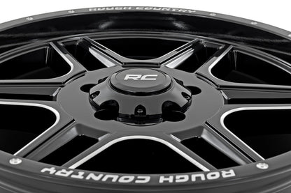 Rough Country 92 Series Wheel | Machined One-Piece | Gloss Black | 20x9 | 6x5.5 | +0mm - Image 2