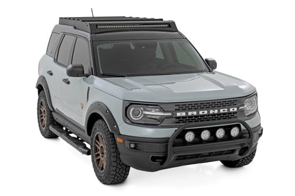 Nudge Bar | w/ Tow Hooks | 20 Inch BLK DRL Single Row LED | Ford Bronco Sport (21-24) - Image 3