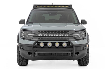 Nudge Bar | w/ Tow Hooks | 20 Inch Black Single Row LED | Ford Bronco Sport (21-24) - Image 4