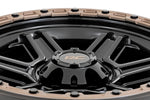 Rough Country 79 Series Wheel | One-Piece | Semi Gloss Black w/Bronze Ring | 17x8.5 | 5x5 | 0mm - Image 5