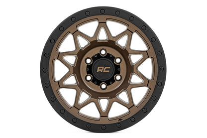 Rough Country 78 Series Wheel | Simulated Beadlock | Bronze/Black | 18x9 | 5x5.5 | -12mm - Image 2