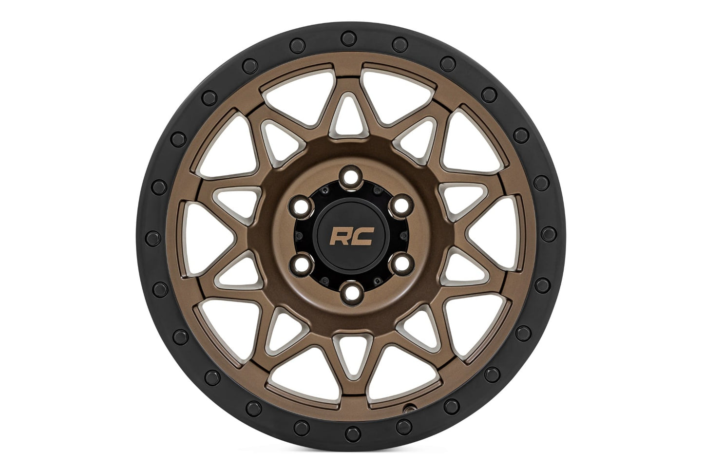 Rough Country 78 Series Wheel | Simulated Beadlock | Bronze/Black | 17x8.5 | 6x135 | +0mm - Image 2