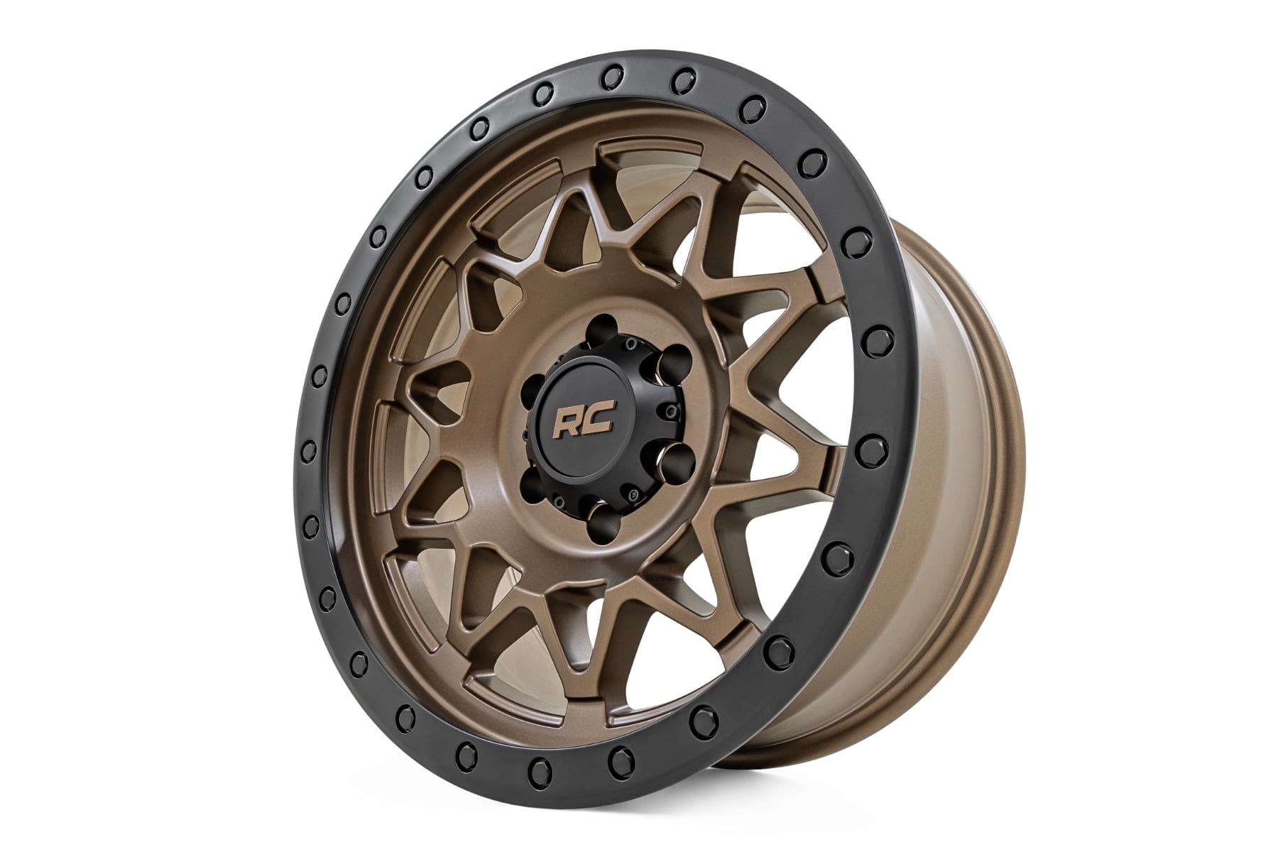 Rough Country 78 Series Wheel | Simulated Beadlock | Bronze/Black | 17x8.5 | 5x5 | +0mm - Image 3