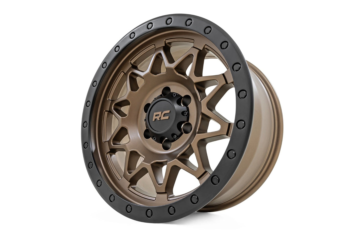 Rough Country 78 Series Wheel | Simulated Beadlock | Bronze/Black | 17x8.5 | 6x5.5 | +0mm - Image 3