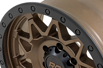 Rough Country 78 Series Wheel | Simulated Beadlock | Bronze/Black | 18x9 | 6x5.5 | +0mm - Image 5