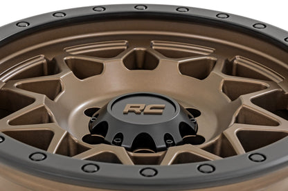 Rough Country 78 Series Wheel | Simulated Beadlock | Bronze/Black | 18x9 | 8x6.5 | -12mm - Image 4
