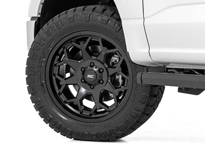 Rough Country 80 Series Wheel | One-Piece | Semi Gloss Black | 20x9 | 8x180 | 0mm - Image 6