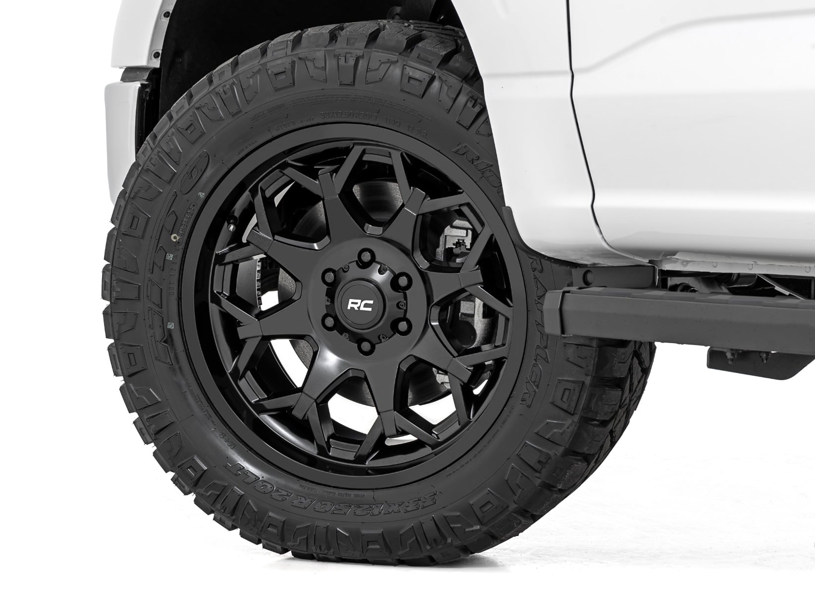 Rough Country 80 Series Wheel | One-Piece | Semi Gloss Black | 20x10 | 6x5.5 | -19mm - Image 6