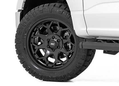 Rough Country 80 Series Wheel | One-Piece | Semi Gloss Black | 20x10 | 5x5 | -19mm - Image 6