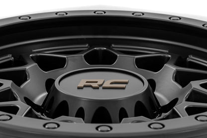 Rough Country 78 Series Wheel | Simulated Beadlock | Black | 18x9 | 8x180 | 0mm - Image 5