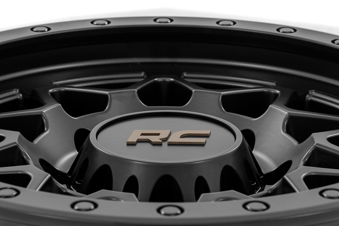 Rough Country 78 Series Wheel | Simulated Beadlock | Black | 18x9 | 8x170 | 0mm - Image 5