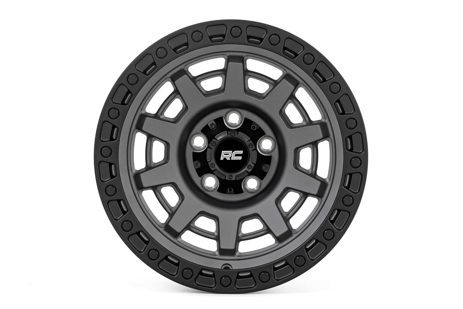 Rough Country 85 Series Wheel | One-Piece | Gunmetal Gray/Black | 15x8 | 5x5.5 | -19mm - Image 2