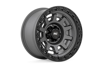 Rough Country 85 Series Wheel | One-Piece | Gunmetal Gray/Black | 15x8 | 5x5.5 | -19mm - Image 4