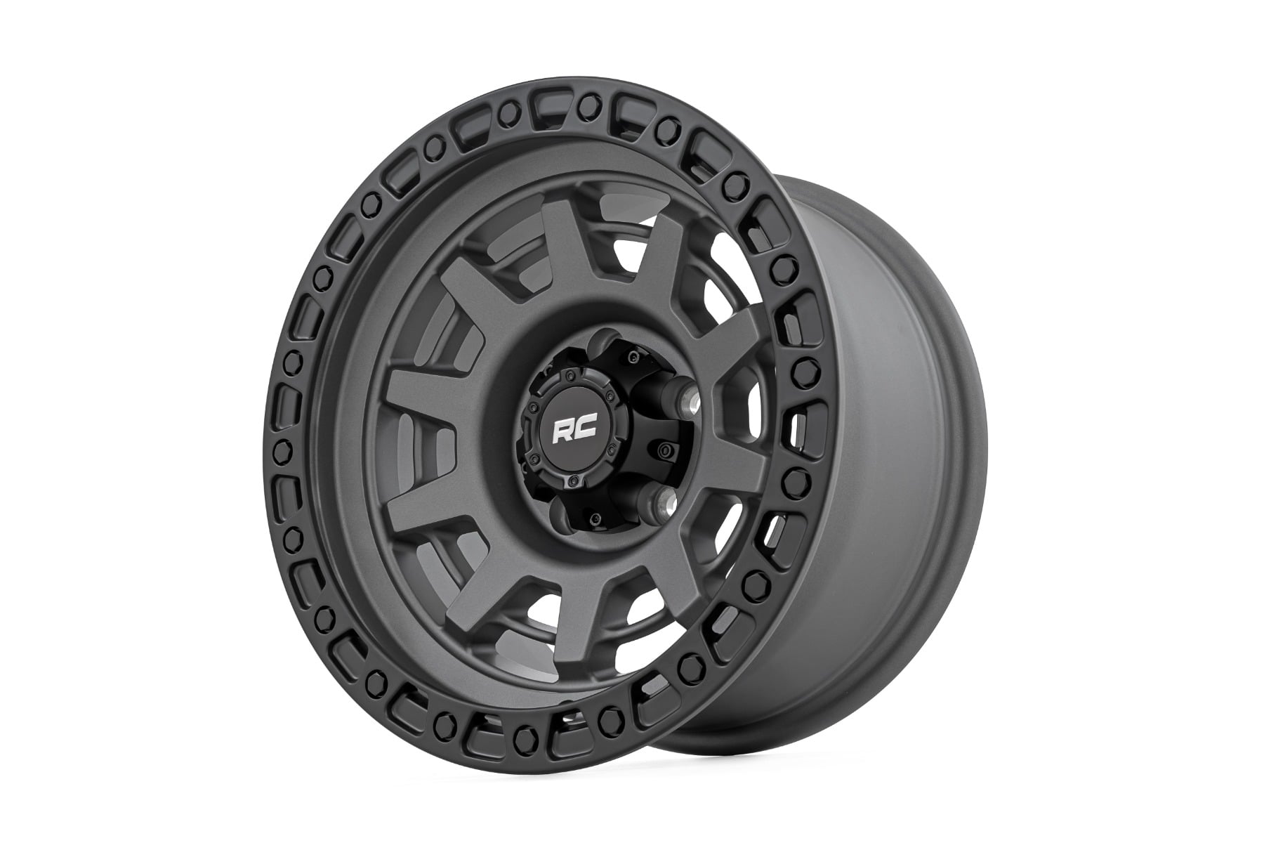 Rough Country 85 Series Wheel | One-Piece | Gunmetal Gray/Black | 15x8 | 5x5.5 | -19mm - Image 3