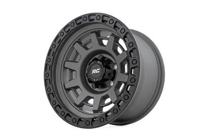 Rough Country 85 Series Wheel | One-Piece | Gunmetal Gray/Black | 15x8 | 5x5.5 | -19mm - Image 3