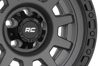 Rough Country 85 Series Wheel | One-Piece | Gunmetal Gray/Black | 15x8 | 5x5.5 | -19mm - Image 5