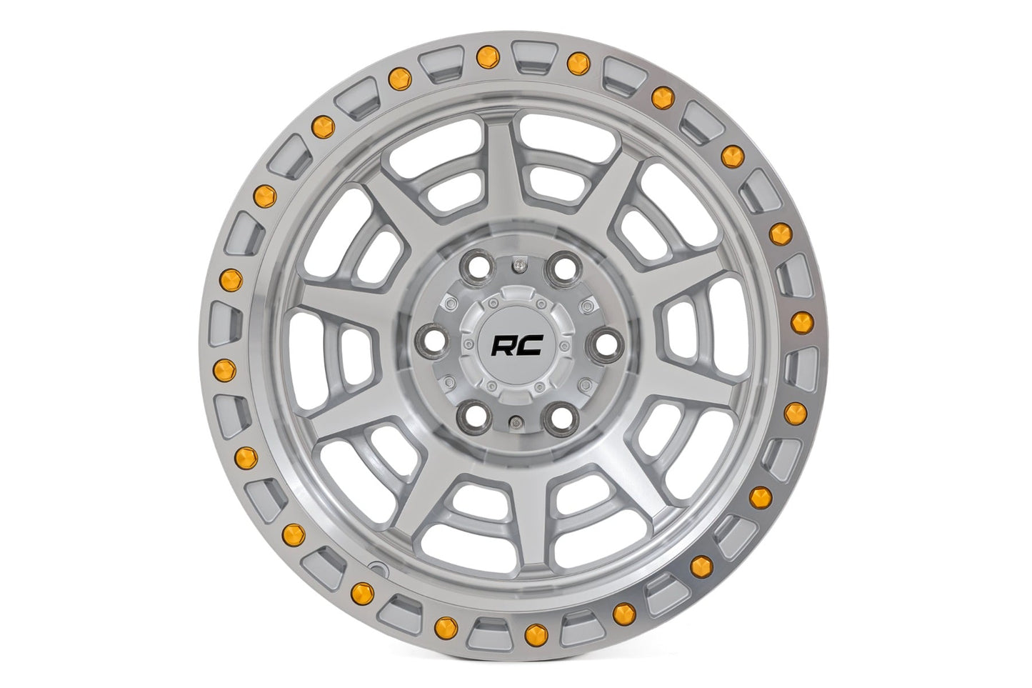 Rough Country 85 Series Wheel | Simulated Beadlock | Full Machine | 17x9 | 5x5 | -12mm - Image 2