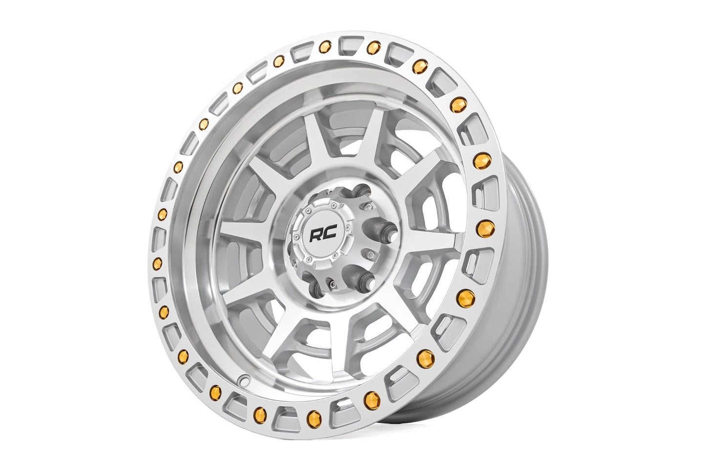 Rough Country 85 Series Wheel | Simulated Beadlock | Full Machine | 17x9 | 6x5.5 | -12mm - Image 4