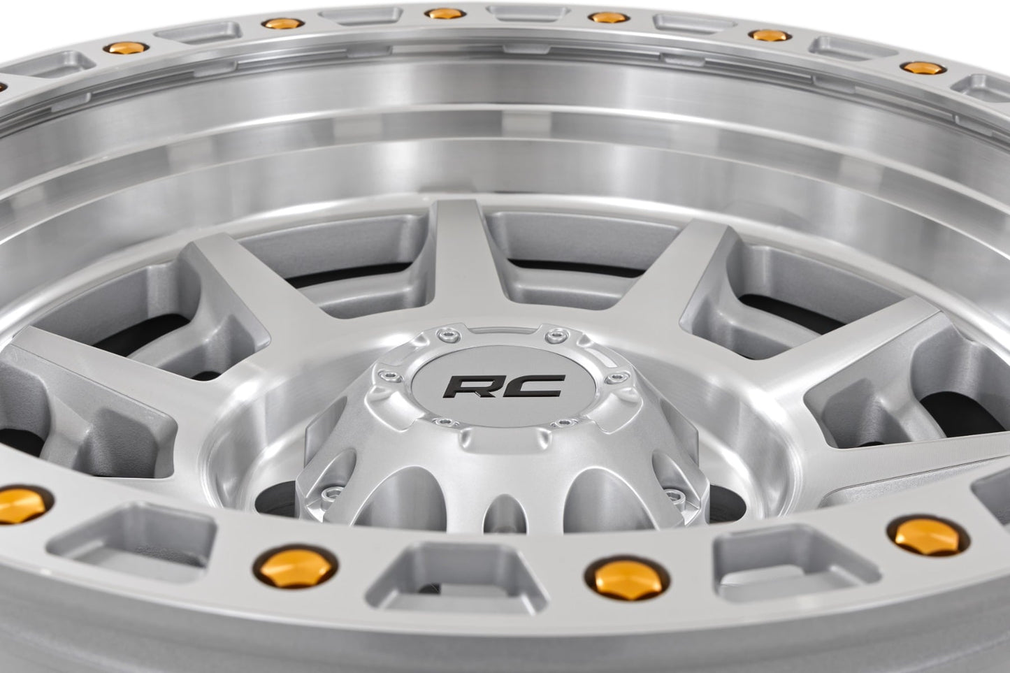Rough Country 85 Series Wheel | Simulated Beadlock | Full Machine | 17x9 | 6x5.5 | -12mm - Image 5