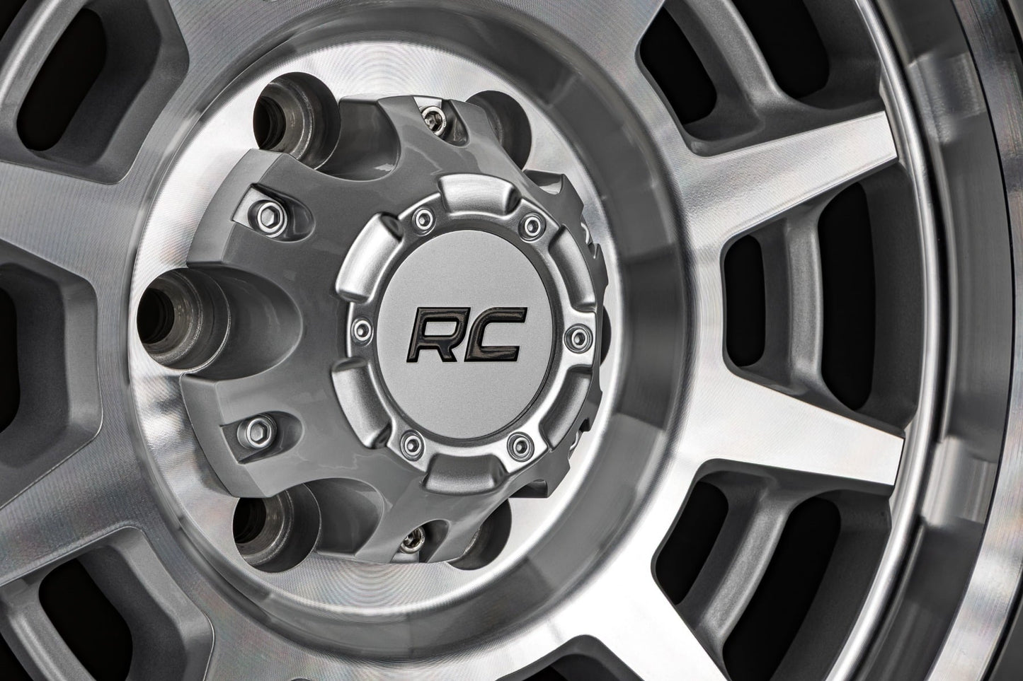 Rough Country 85 Series Wheel | Simulated Beadlock | Full Machine | 17x9 | 6x5.5 | -12mm - Image 6