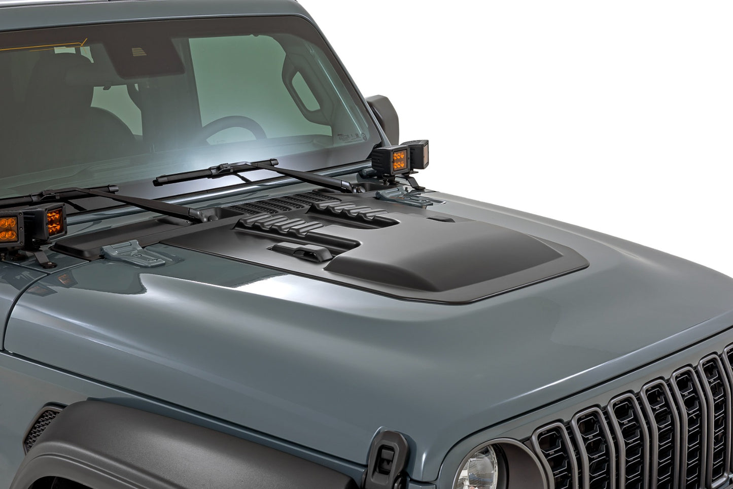 Hood Scoop | PSC Billet Silver | Jeep Gladiator JT/Wrangler JL 4WD (18-26)