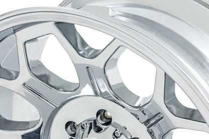 Rough Country 77 Series Wheel | One-Piece |Chrome | 22x12 | 8x180 | -44mm - Image 6