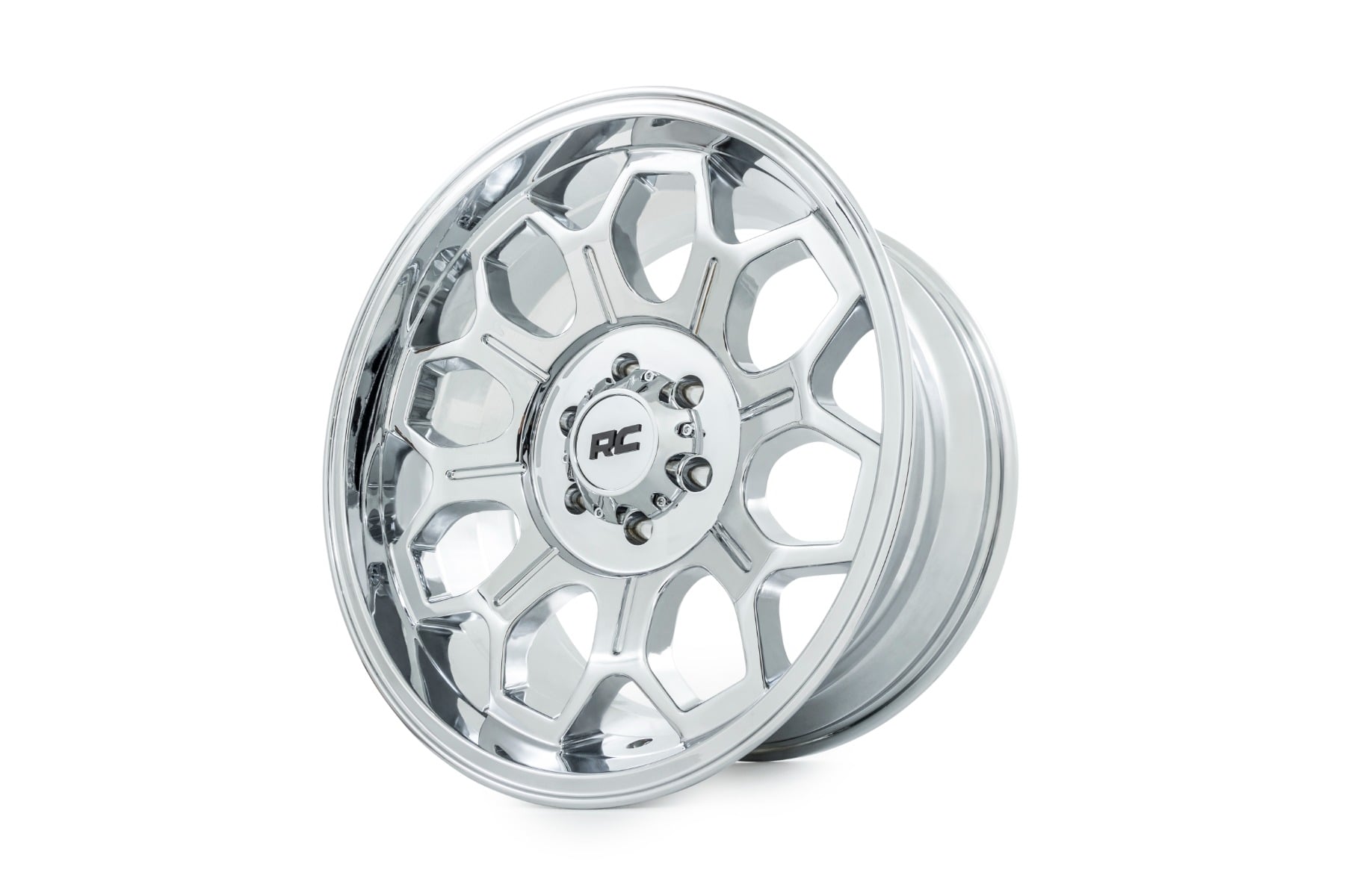 Rough Country 77 Series Wheel | One-Piece |Chrome | 22x12 | 6x5.5 | -44mm - Image 4