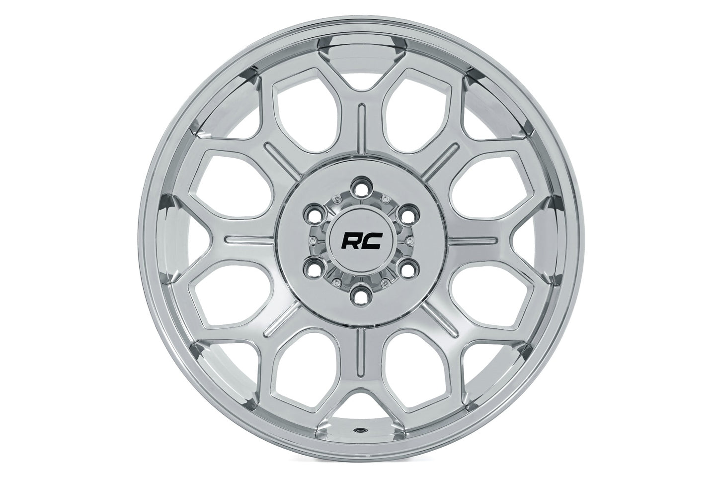 Rough Country 77 Series Wheel | One-Piece |Chrome | 22x12 | 8x6.5 | -44mm - Image 2