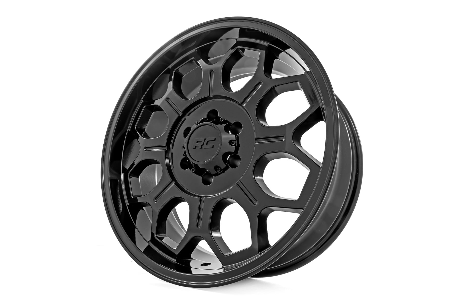 Rough Country 77 Series Wheel | One-Piece | Semi Gloss Black | 20x10 | 6x5.5 | -25mm - Image 4