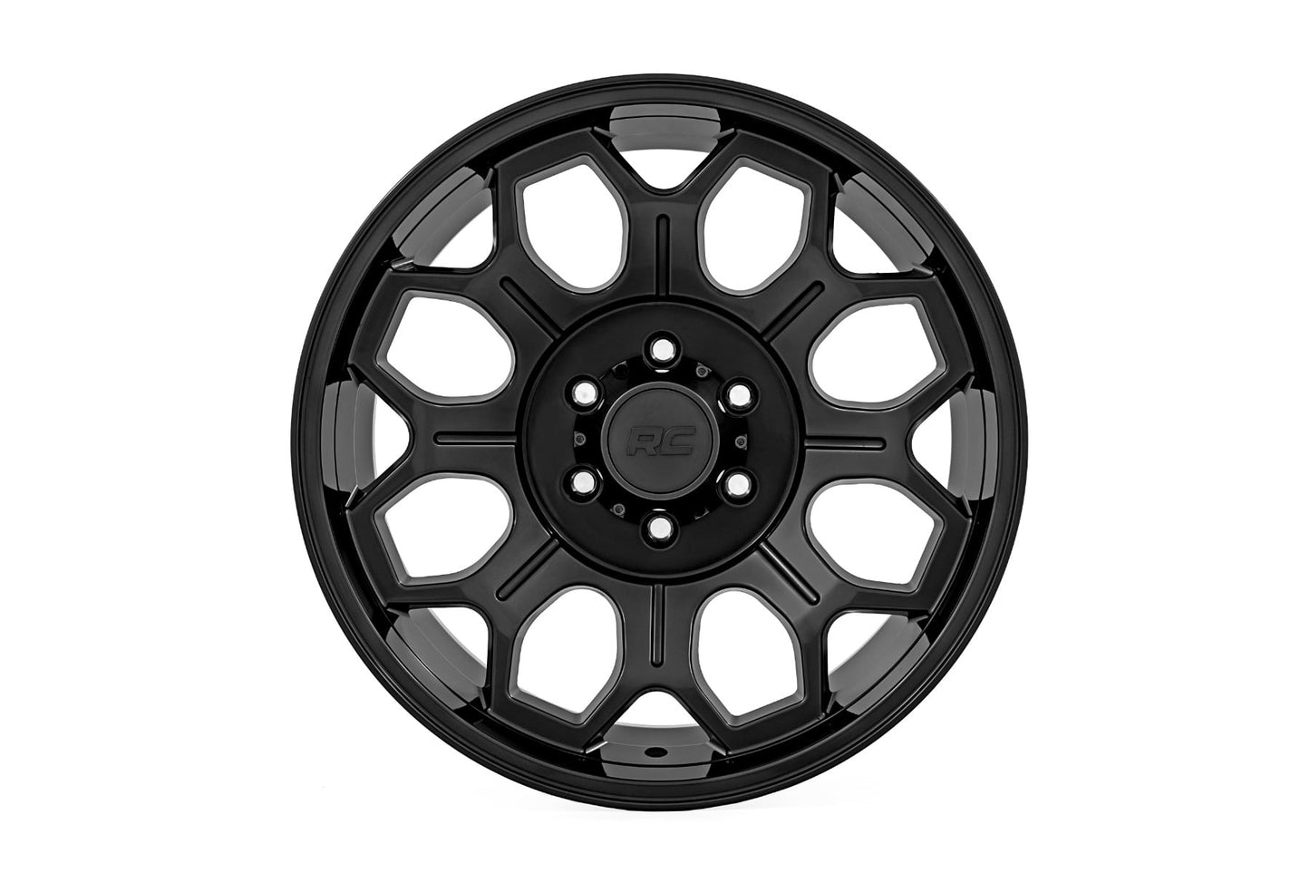 Rough Country 77 Series Wheel | One-Piece | Semi Gloss Black | 20x9 | 6x135 | +18mm - Image 2