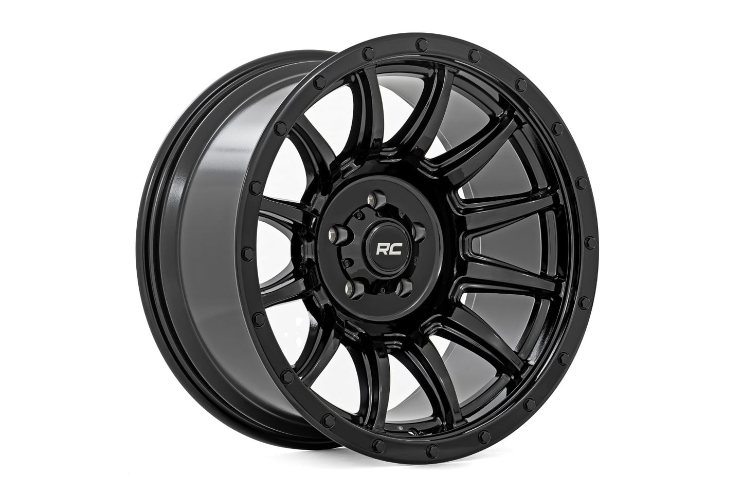 Rough Country 90 Series Wheel | One-Piece | Gloss Black | 20x10 | 6x5.5 | -19mm - Image 3