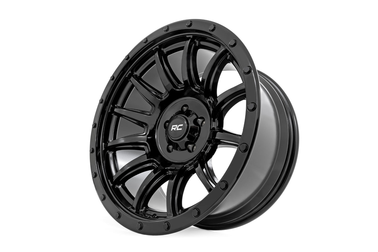 Rough Country 90 Series Wheel | One-Piece | Gloss Black | 20x10 | 8x170 | -19mm - Image 4