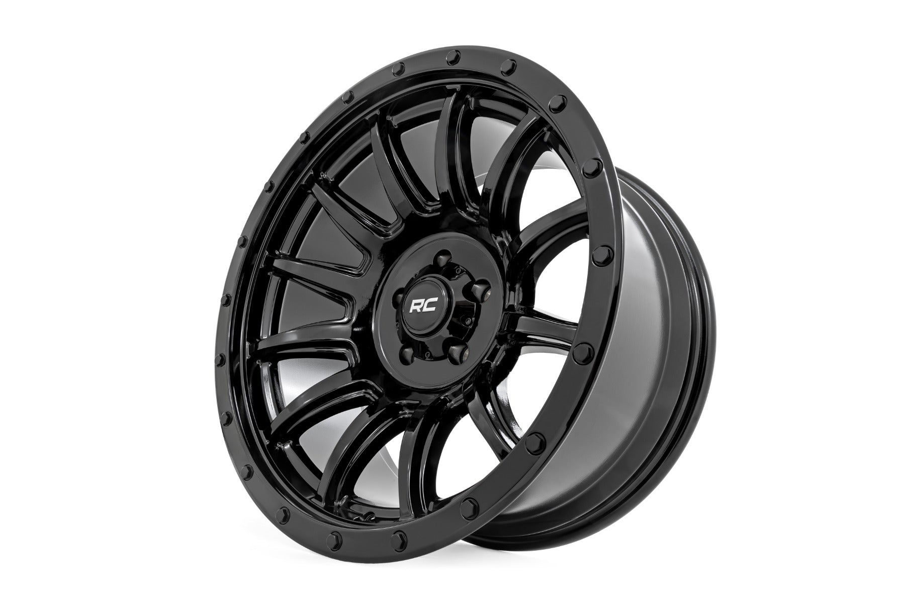 Rough Country 90 Series Wheel | One-Piece | Gloss Black | 20x10 | 8x170 | -19mm - Image 4