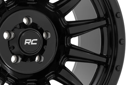 Rough Country 90 Series Wheel | One-Piece | Gloss Black | 18x9 | 6x5.5 | -12mm - Image 6