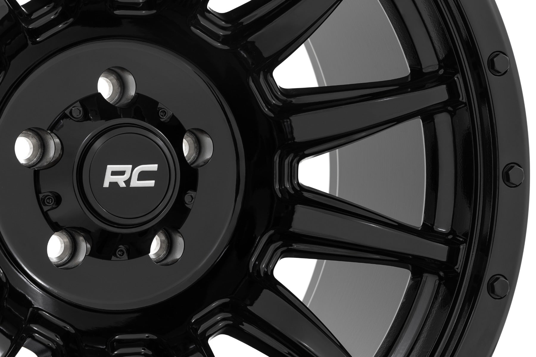 Rough Country 90 Series Wheel | One-Piece | Gloss Black | 20x9 | 6x5.5 | 0mm - Image 5