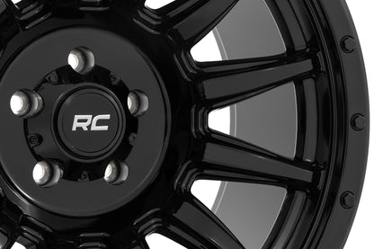 Rough Country 90 Series Wheel | One-Piece | Gloss Black | 20x9 | 6x5.5 | 0mm - Image 5